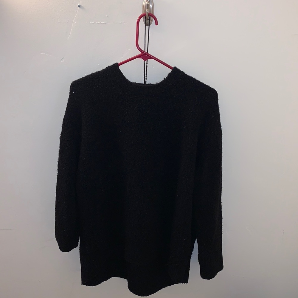 Oversized Zara Black Knit Sweater (L)